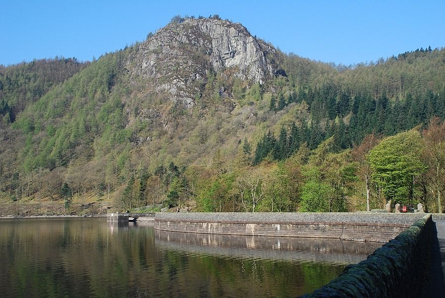 Raven Crag from Thirlmere dam 