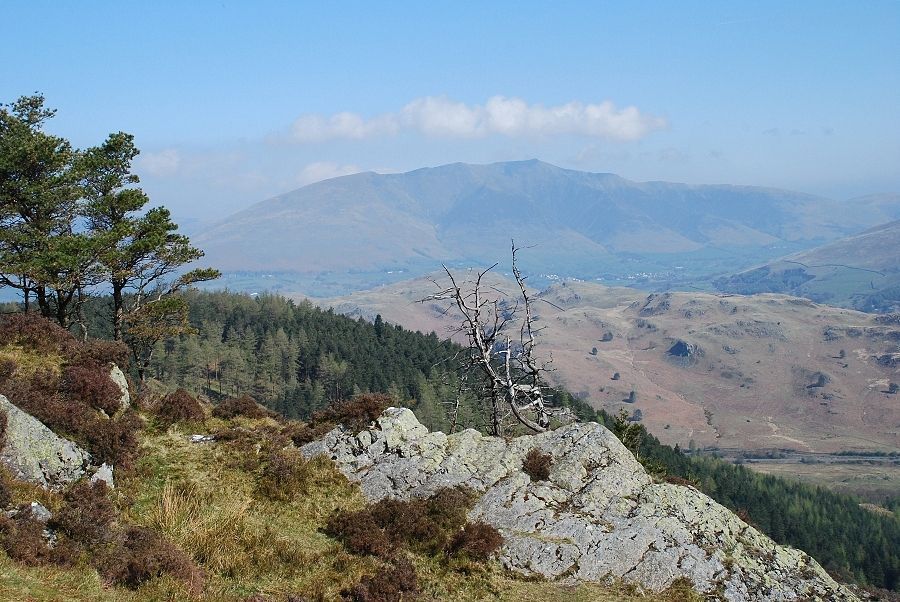 Blencathra from the summit of Raven Crag