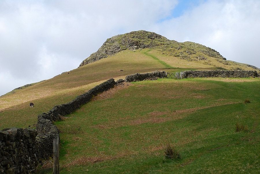 Approaching the gate at the top of last enclosure