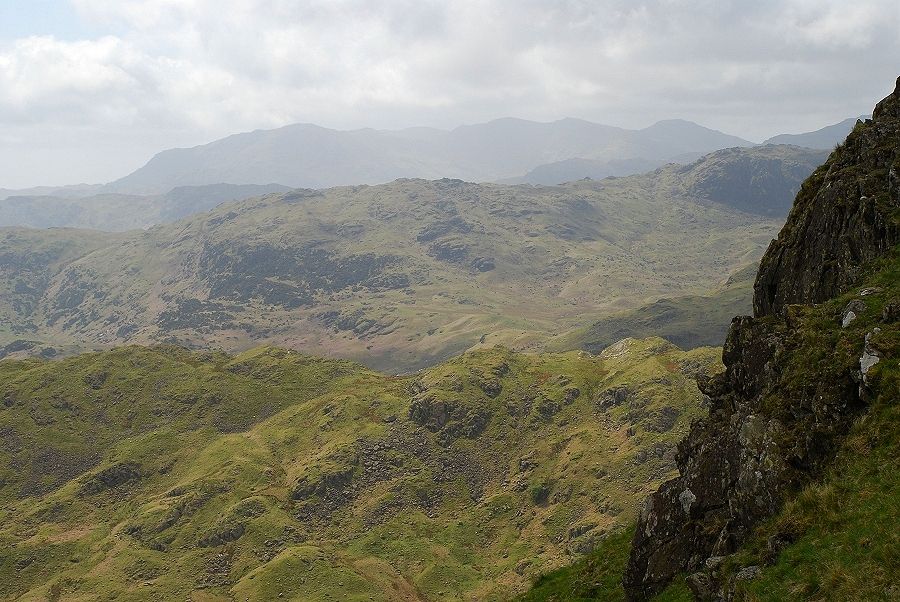 The Coniston fells over Blea Rigg