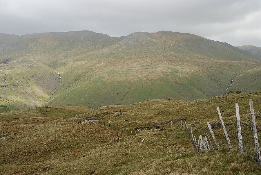 Nethermost Pike and Dollywaggon Pike from Steel Fell