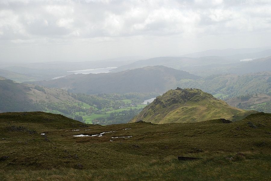 The view south from the summit of Steel Fell