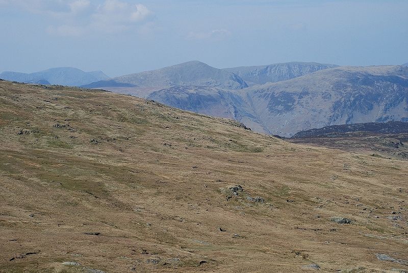 The north western fells over Coldbarrow Fell