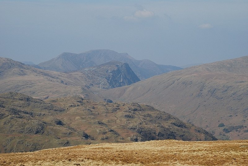 Honister Crag backed by the High Stile ridge