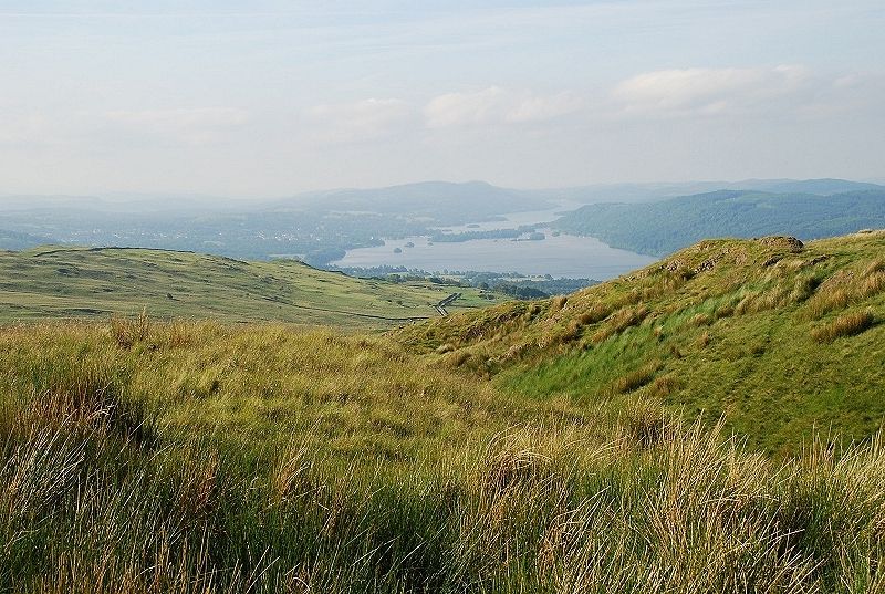 Looking back to Windermere from the climb