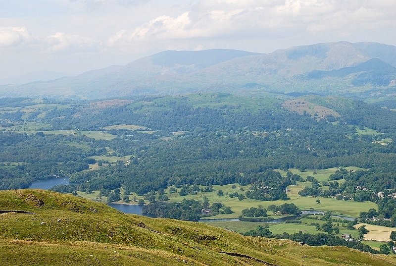 The Coniston fells from Wansfell Pike