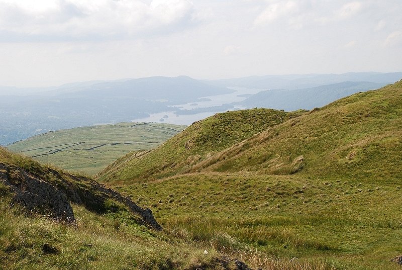 Windermere from the summit ridge of Wansfell