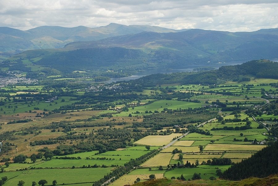 Derwent Water from the summit of Barf