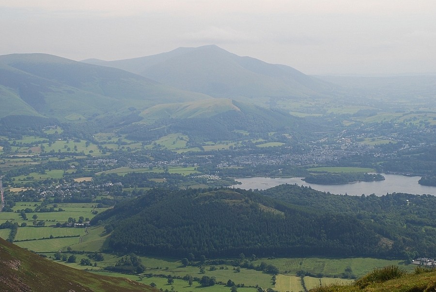 Blencathra and Derwent Water from Causey Pike