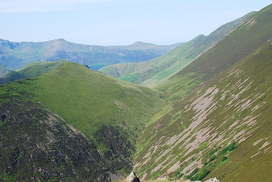 The valley of Rigg Beck from Causey Pike