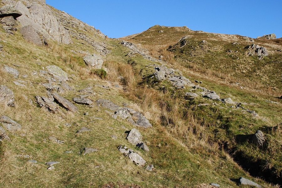 The path to Blind Tarn Quarry