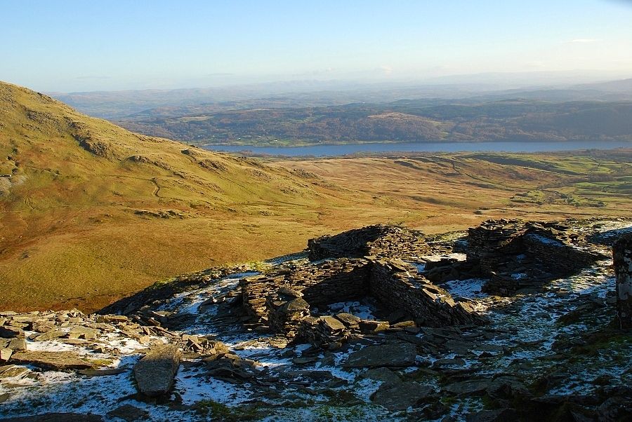 Coniston Water from Blind Tarn Quarry