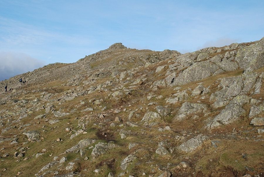 The summit of Dow Crag from the top of the South Rake