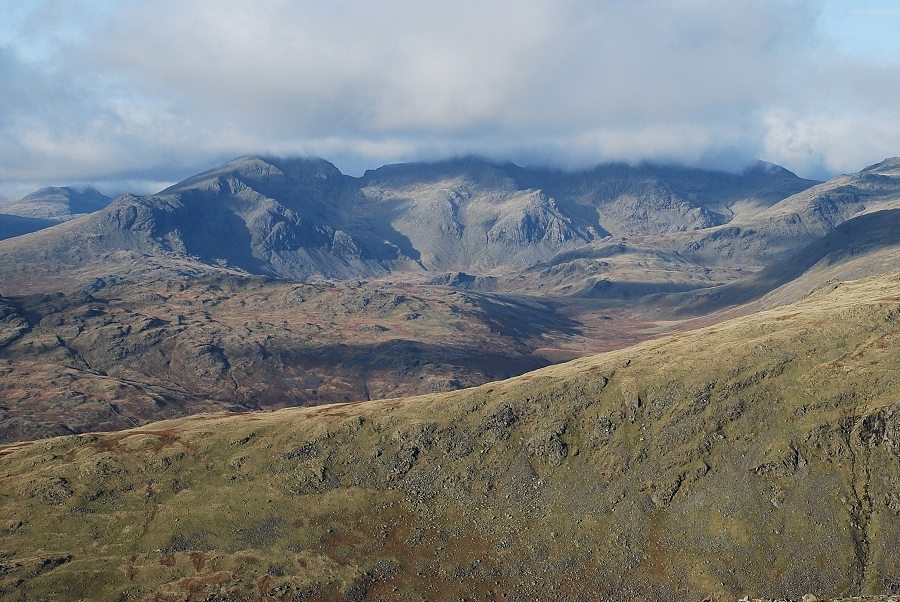 The Scafells from Dow Crag
