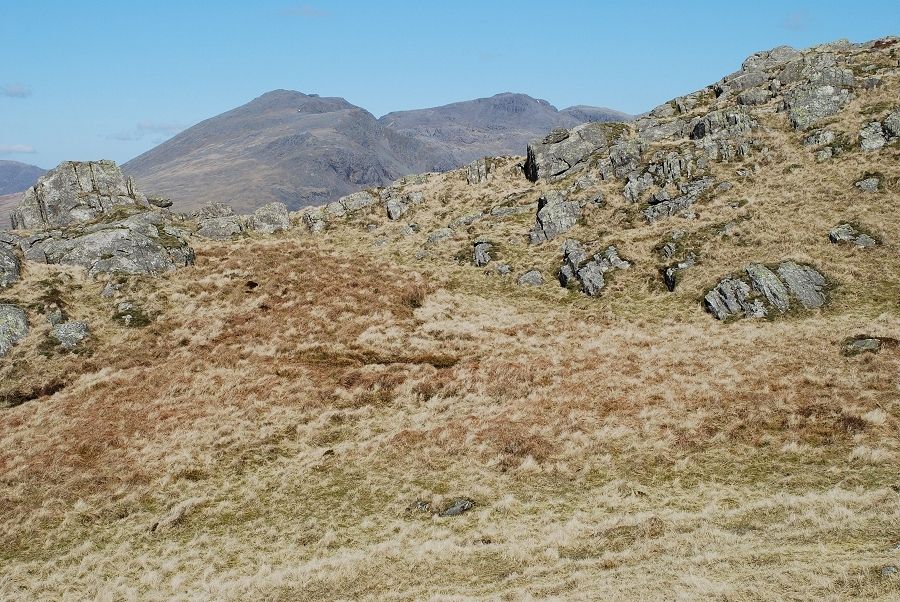 The Scafells over the north west ridge