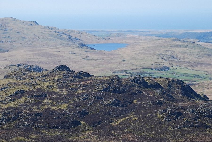 Green Crag and Devoke Water from Harter Fell