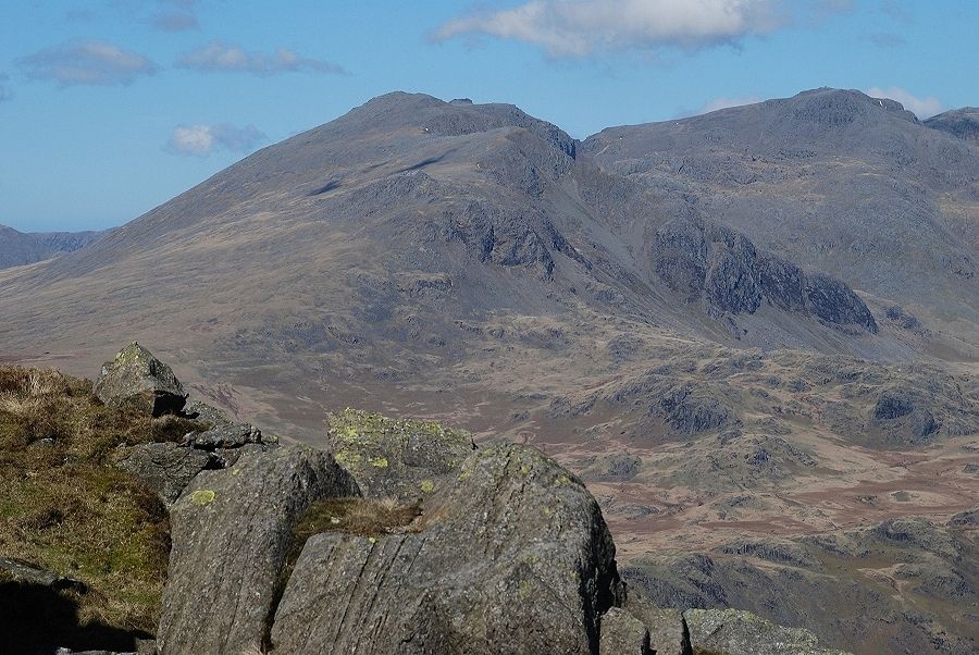 Scafell and Scafell Pike from Harter Fell