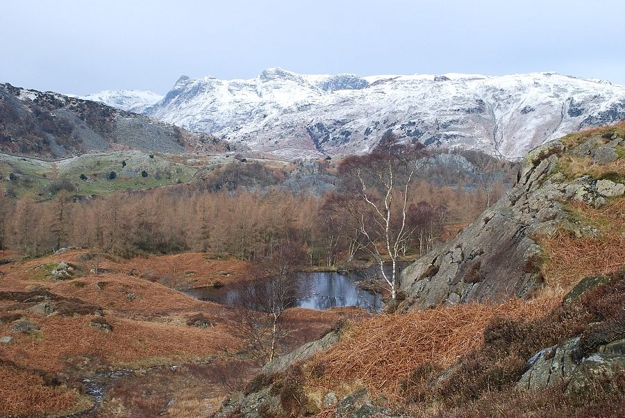 Hodge Close reservoir from Uskdale Gap