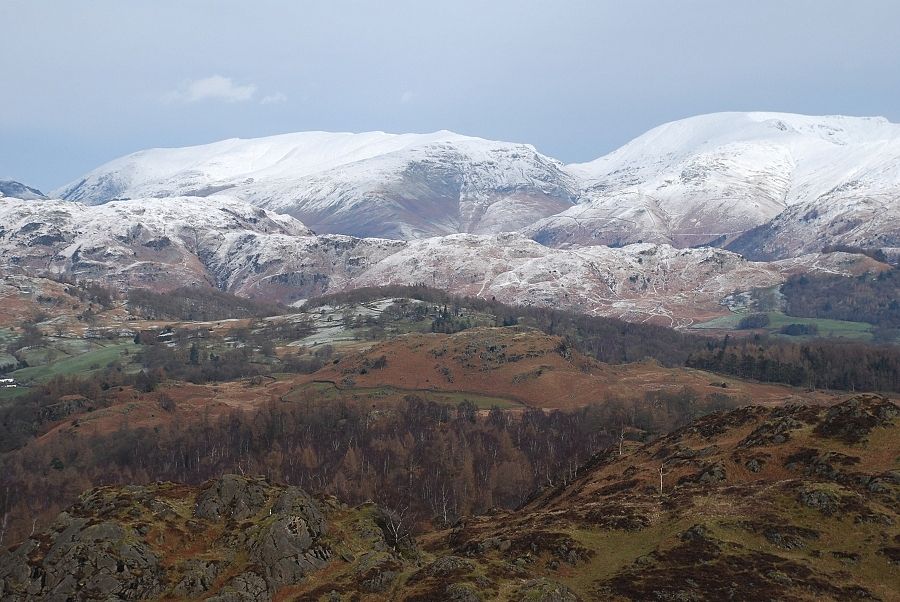 Helvellyn and Fairfield from Ivy Crag