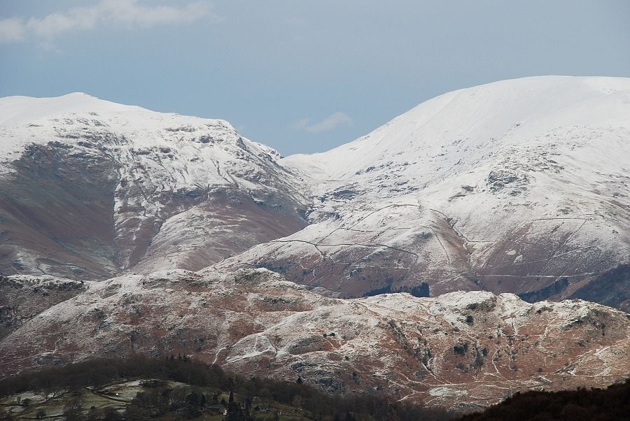 Dollywaggon Pike and Fairfield from Holme Fell