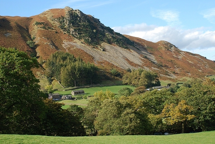 Arnison Crag from Deepdale Park