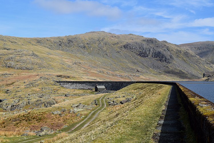 Grey Friar from the Seathwaite Tarn Dam