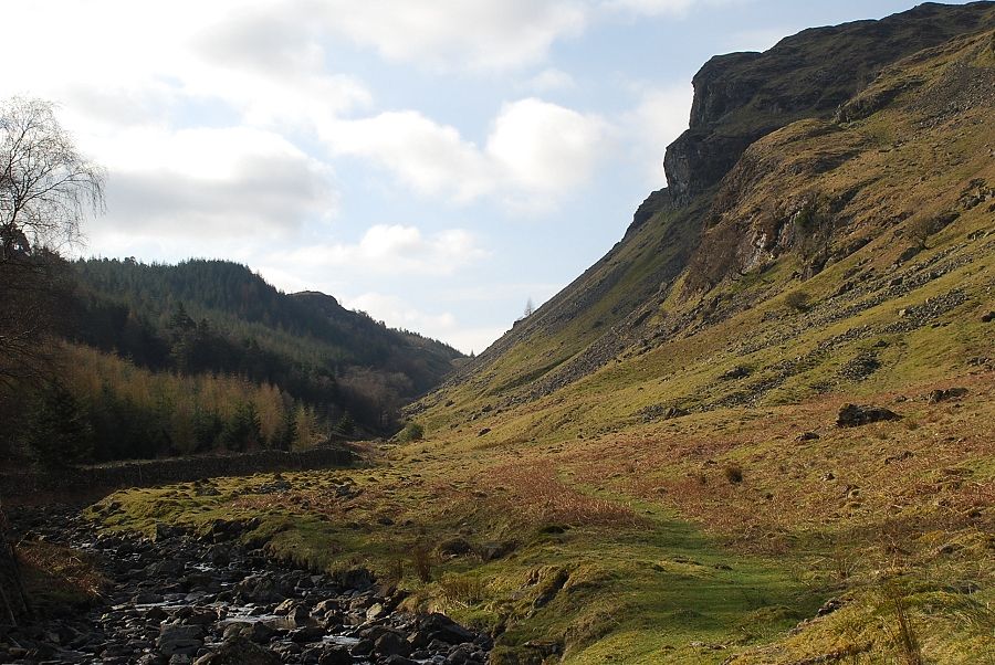 Shoulthwaite Gill and Iron Crag