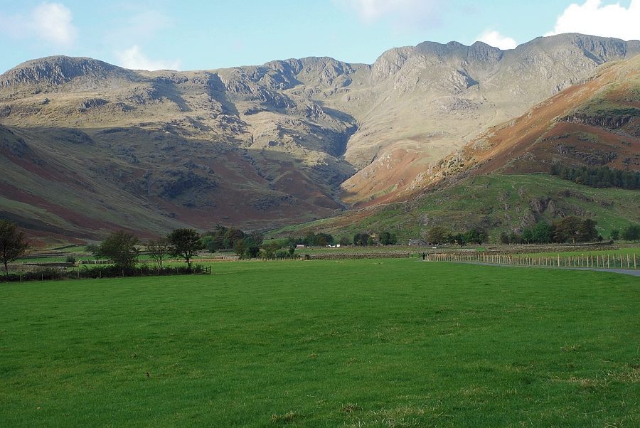 Crinkle Crags from the road to Stool End