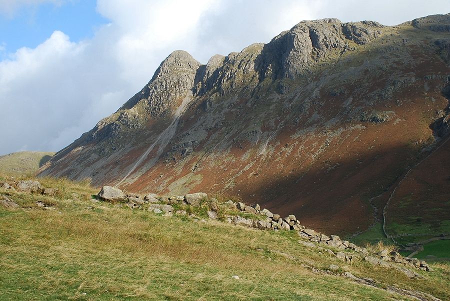 Pike o' Stickle and Gimmer Crag from Stool End