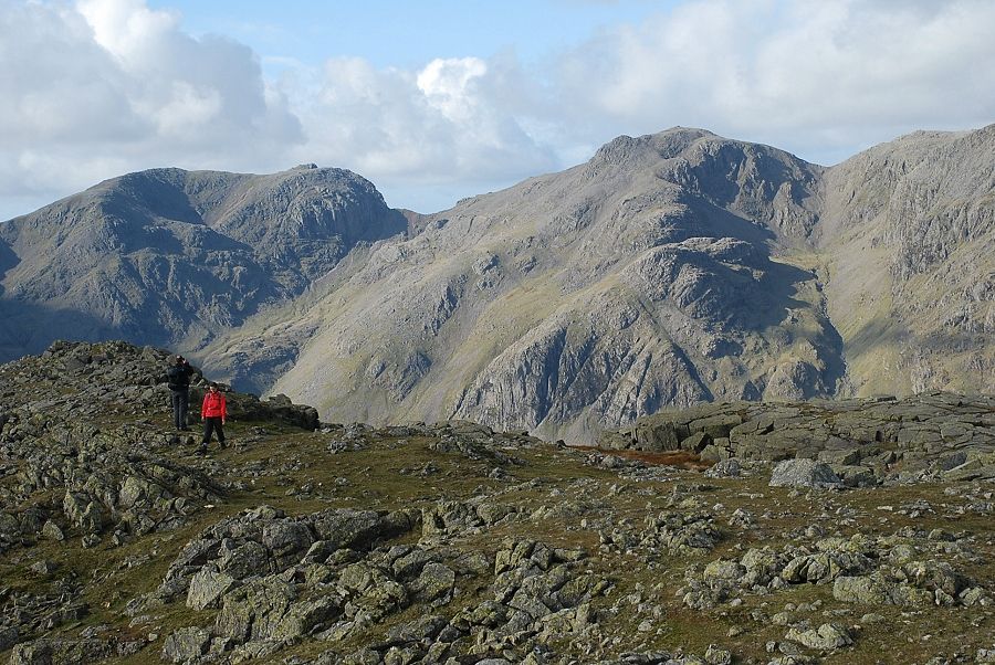 The Scafells from the summit of Crinkle Crags